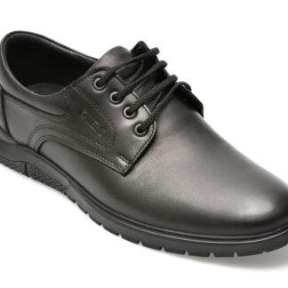 Pantofi barbati casual Otter OT555 01-N negru piele naturala