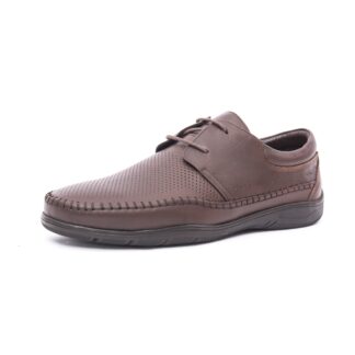 Pantofi barbati casual Otter maro piele naturala C4-N din piele