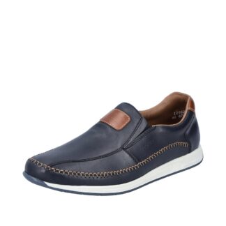 Pantofi barbati casual Rieker bleumarin piele naturala