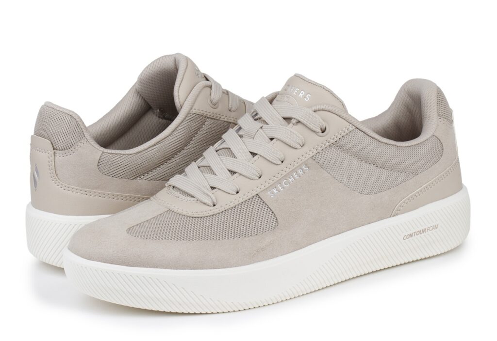 Pantofi barbati Skechers bej material textil