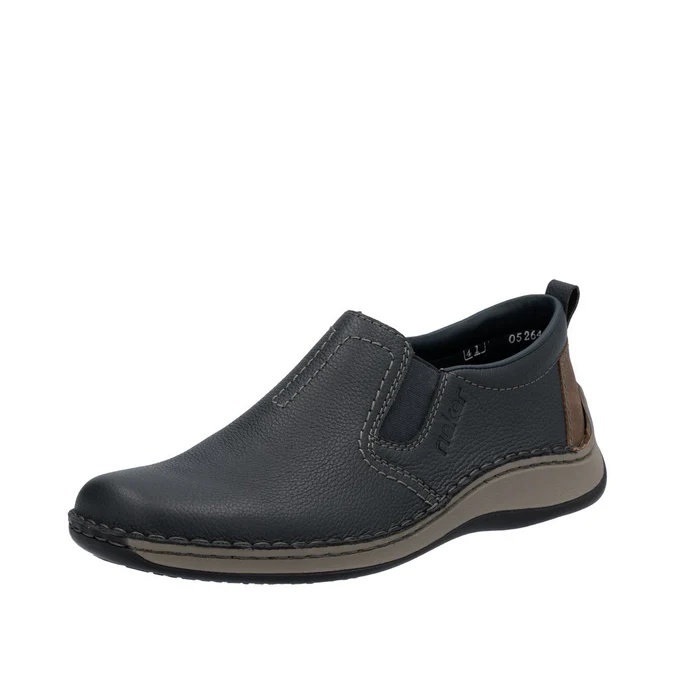 Pantofi barbati Rieker bleumarin piele naturala