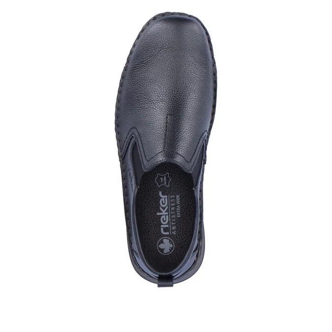 Pantofi barbati Rieker bleumarin piele naturala - imagine 3