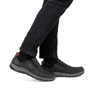 Pantofi barbati Rieker negru piele naturala