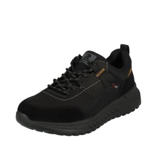 Pantofi barbati Rieker negru piele naturala intoarsa U0100-00
