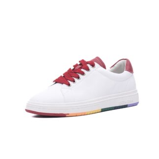Adidasi dama PASS Collection 7I212275-868 alb piele naturala