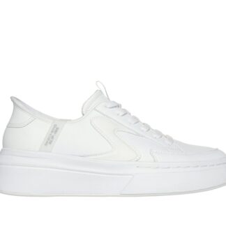 Pantofi dama Skechers alb piele ecologica