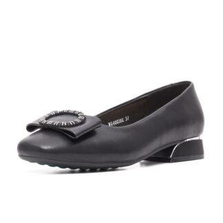 Pantofi dama PASS Collection 7OWG40038E 01-N negru piele naturala