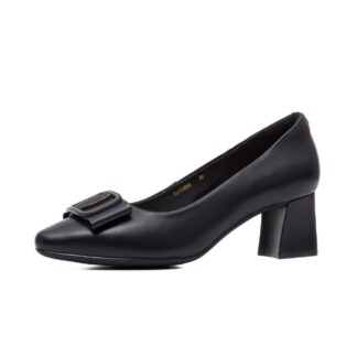 Pantofi dama PASS Collection X5X640004A 01-N negru piele naturala