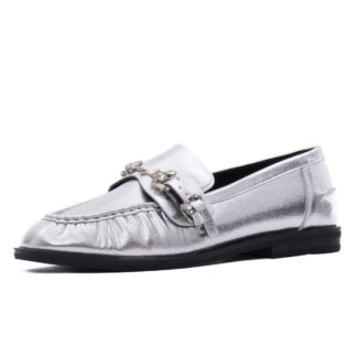 Pantofi dama Epica 4ZFL80009B 18-N argintiu piele naturala