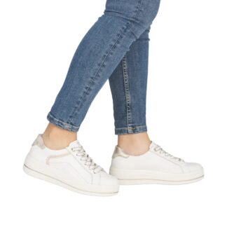 Pantofi dama Remonte D1C13-80 alb piele naturala