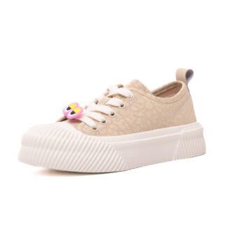 Pantofi dama sport PASS Collection 6LMQ60010B-03 bej piele naturala