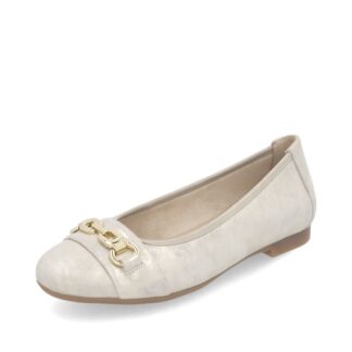 Pantofi dama Remonte D0K10-90 bej piele naturala