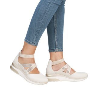 Pantofi dama casual Remonte gri piele naturala D2411-81 din piele
