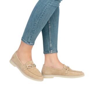 Pantofi dama Remonte D2F00-62 din piele bej piele naturala