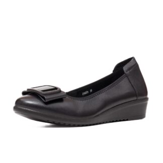 Pantofi dama casual PASS Collection negru piele naturala X4218201 01-N