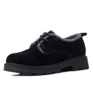 Pantofi dama KARISMA J8J870012A 01-I negru piele intoarsa