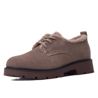 Pantofi dama KARISMA J8J870012B B2-I taupe piele intoarsa