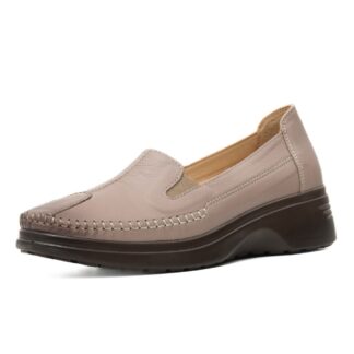 Pantofi dama BIO.Flex bej piele naturala