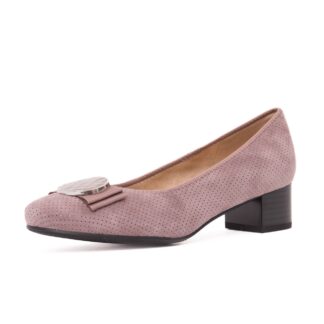 Pantofi dama elegant KARISMA JIJI60016C C5-I nude roze piele intoarsa