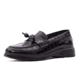 Pantofi dama PASS Collection J9J980002A 01-O negru piele lacuita