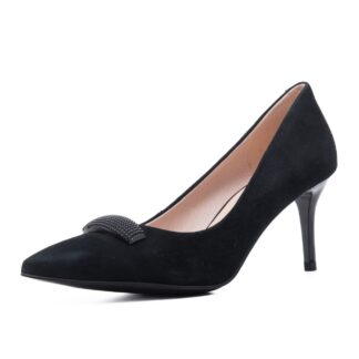 Pantofi dama elegant Epica JIJI70005A 01-I negru piele naturala nabuc