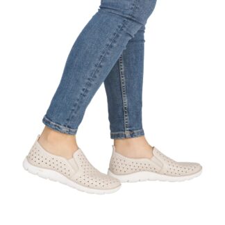 Pantofi dama Remonte D3G04-60 bej piele naturala
