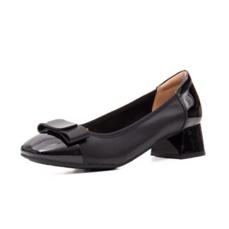 Pantofi dama elegant PASS Collection M4M460009A 01-N negru piele naturala