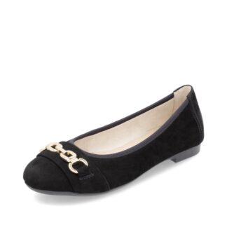 Pantofi dama Remonte D0K10-02 negru piele naturala nabuc