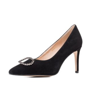 Pantofi dama Epica WUWU30008 01-I negru piele intoarsa