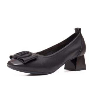Pantofi dama elegant PASS Collection M4M400006B 01-N negru piele naturala