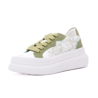 Pantofi dama PASS Collection J9-Z din piele alb piele naturala