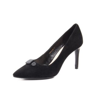 Pantofi dama elegant Epica HMHM00038B L2-I negru piele intoarsa
