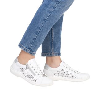 Pantofi dama Remonte D1E08-80 alb piele naturala