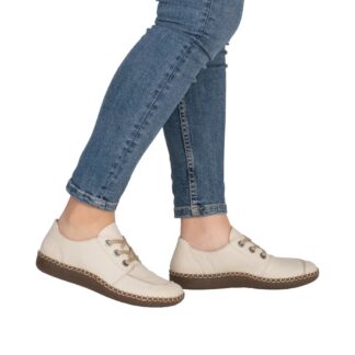 Pantofi dama Rieker bej piele naturala N2402-60