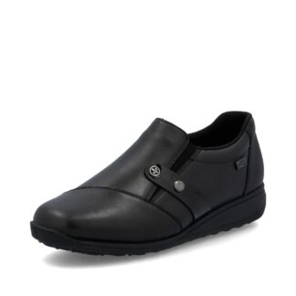Pantofi dama Rieker negru piele naturala