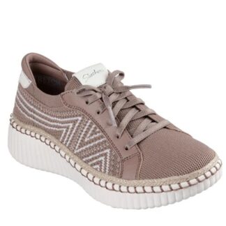 Pantofi dama Skechers maro material textil
