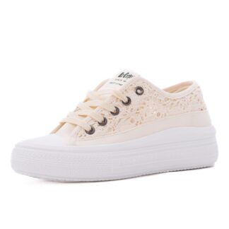 Pantofi dama sport Lee Cooper bej piele ecologica