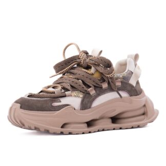 Pantofi dama PASS Collection 3OLY80003B H6-I maro piele intoarsa