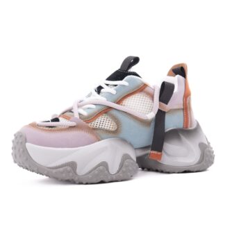 Pantofi dama Feeling mov piele mix