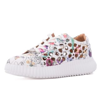 Pantofi dama sport Lee Cooper alb piele naturala