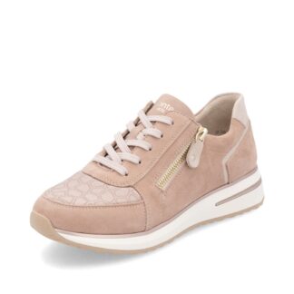 Pantofi dama Remonte D1G10-31 roz prafuit piele naturala nabuc