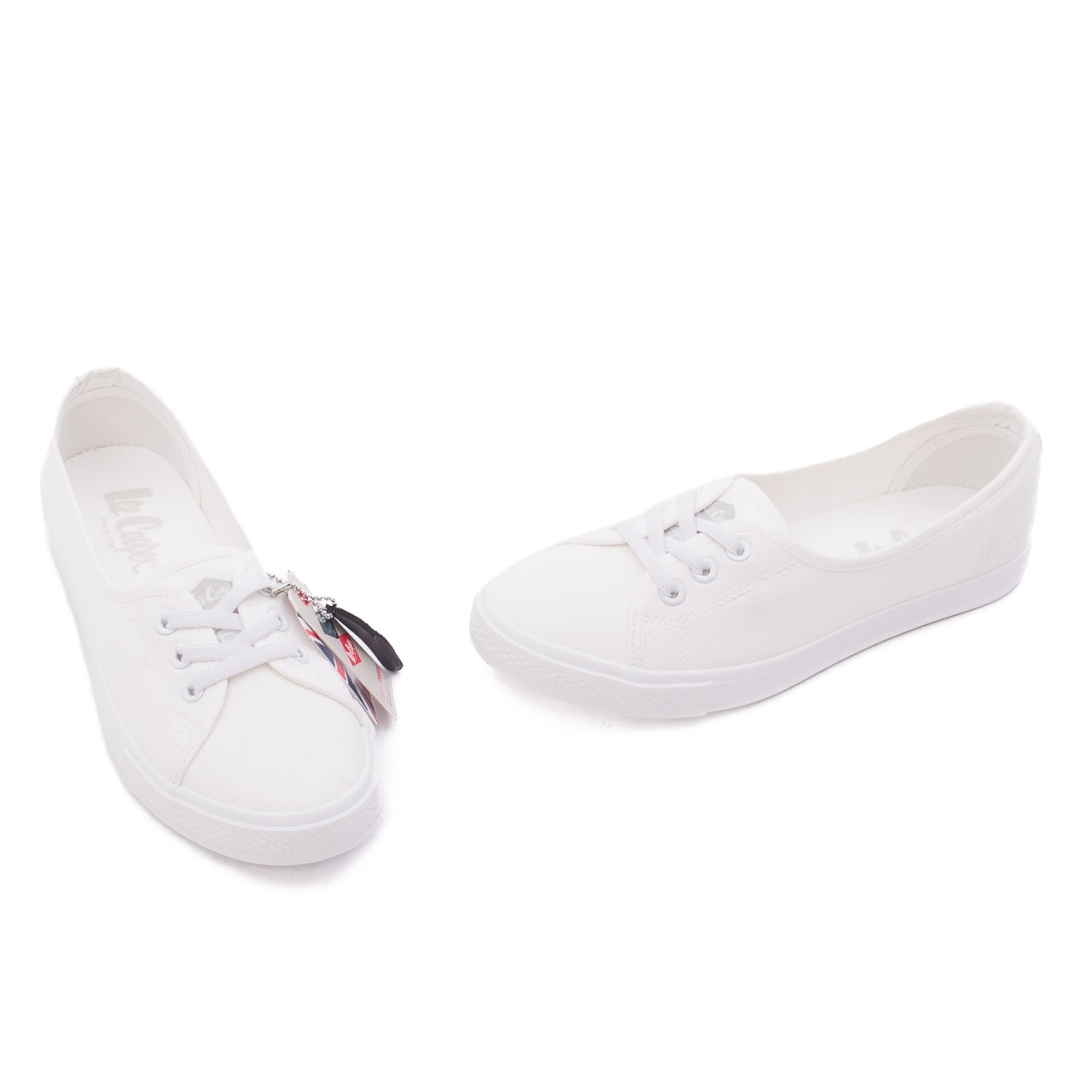 Pantofi dama Lee Cooper alb piele ecologica - imagine 2