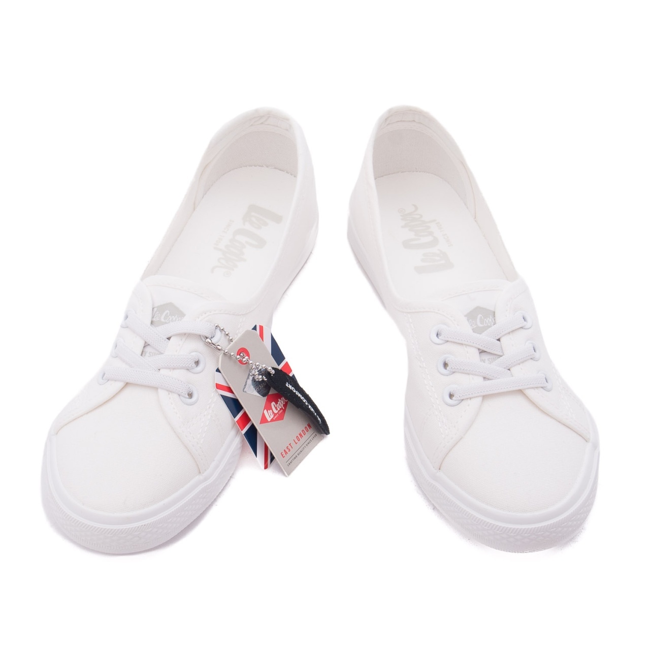 Pantofi dama Lee Cooper alb piele ecologica - imagine 3