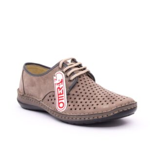 Pantofi barbati casual Otter OT9554 gri piele naturala nabuc