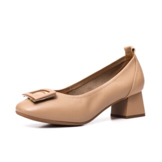 Pantofi dama PASS Collection M4M440011D 03-N camel piele naturala
