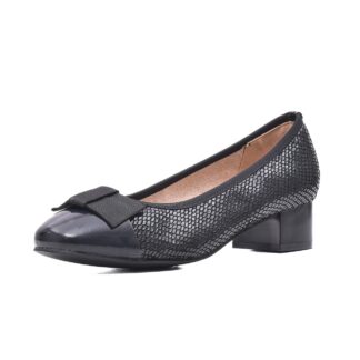 Pantofi dama PASS Collection V4VA50024B 01-E negru piele naturala texturata