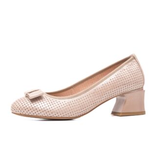 Pantofi dama KARISMA C04A73F-A27 bej auriu piele naturala lacuita