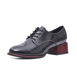 Pantofi dama PASS Collection V4VA50020A 01-L negru piele naturala lacuita