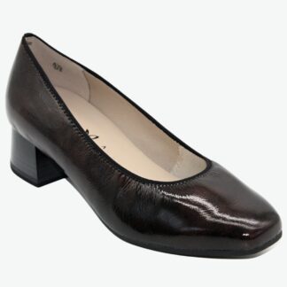 Pantofi dama Caprice maro piele naturala lacuita 9-22303-43 546