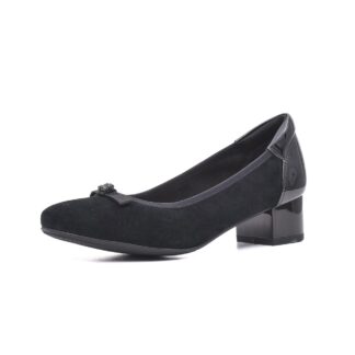 Pantofi dama KARISMA JIJI50106B 01-I negru piele naturala intoarsa